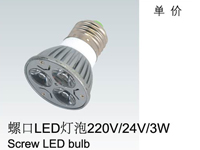 Screw LED bulb-