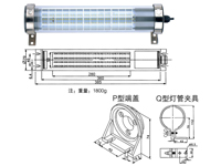 JC37L-18 防水式LED工作燈->>機床工作燈系列>>防水熒光工作燈